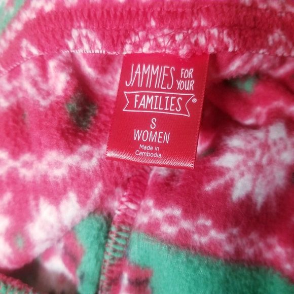 Jammies for Familie Christmas PJ Set Top M Pants S - Picture 4 of 7